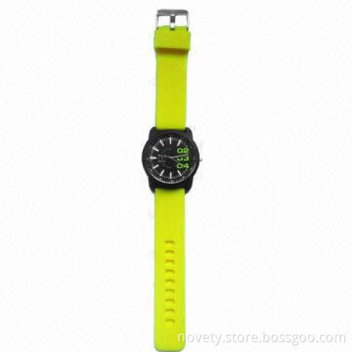 Quartz Wristwatches with Silicone Bands